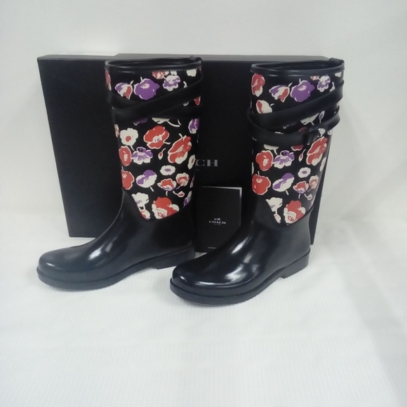 NIB Coach Tasha II Rainboot Sz. 9B - Picture 2 of 8